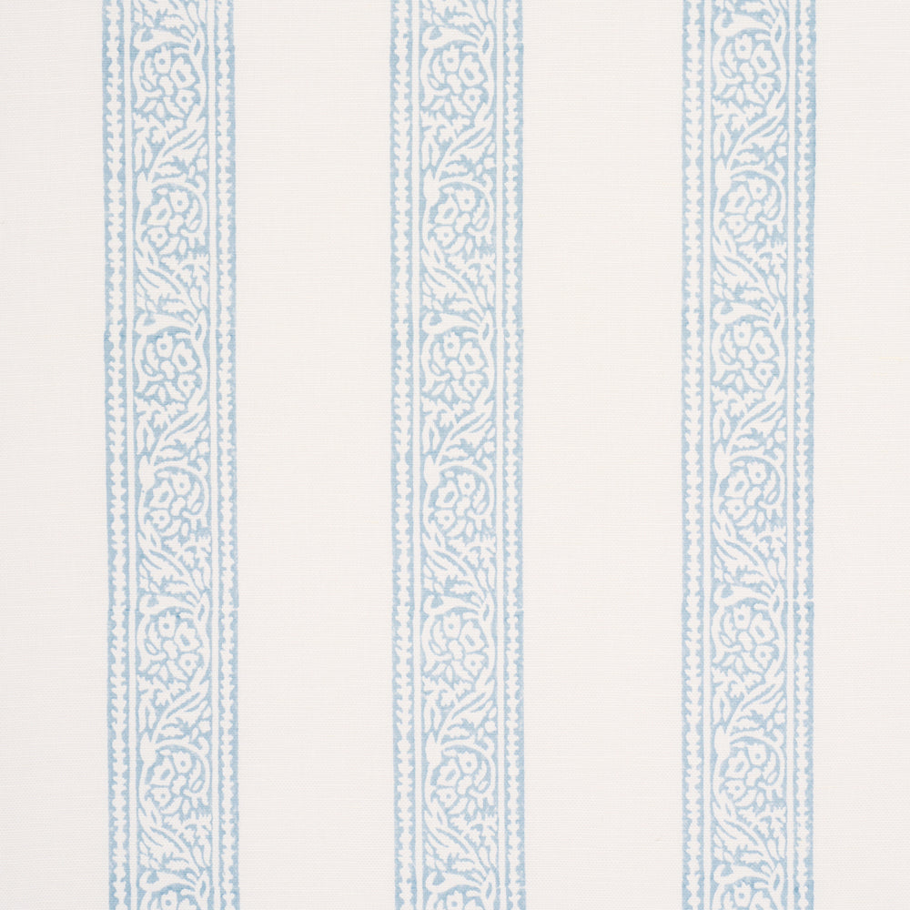 MAHDAVI STRIPE HAND-BLOCK PRINT | Sky