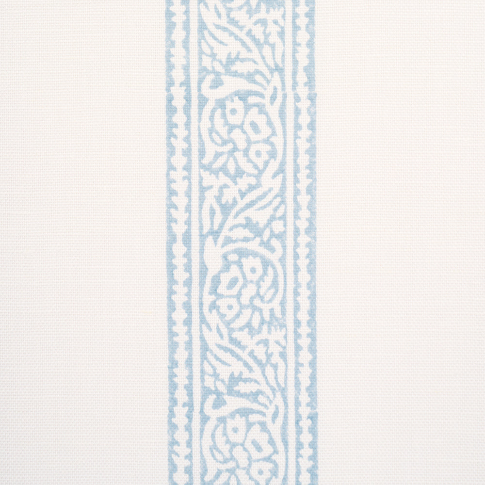 MAHDAVI STRIPE HAND-BLOCK PRINT | Sky
