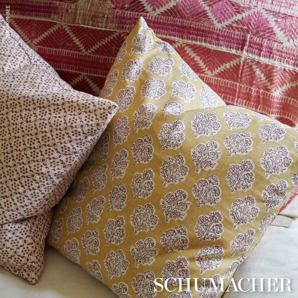 MANALI HAND-PRINT | Red & Mustard