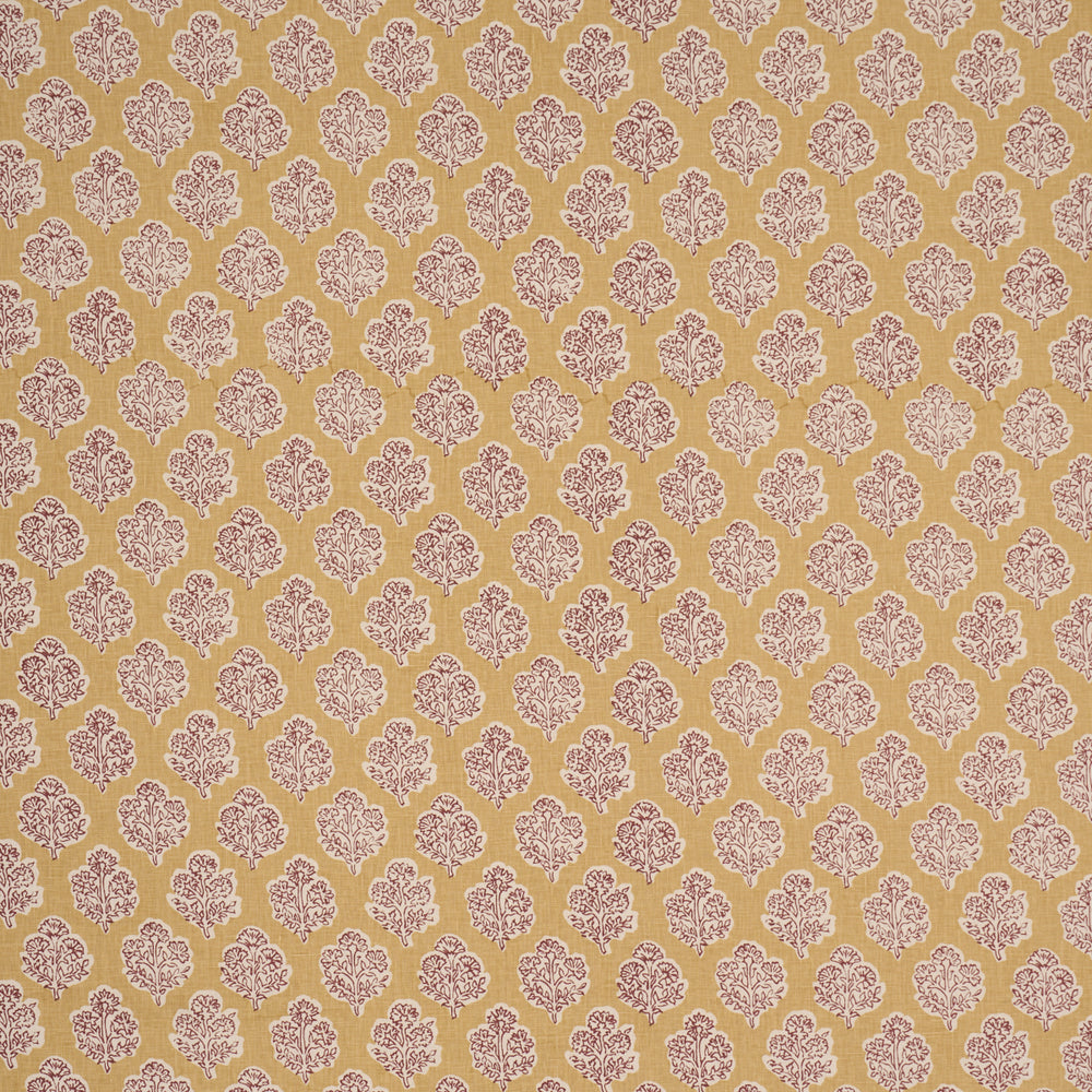 MANALI HAND-PRINT | Red & Mustard