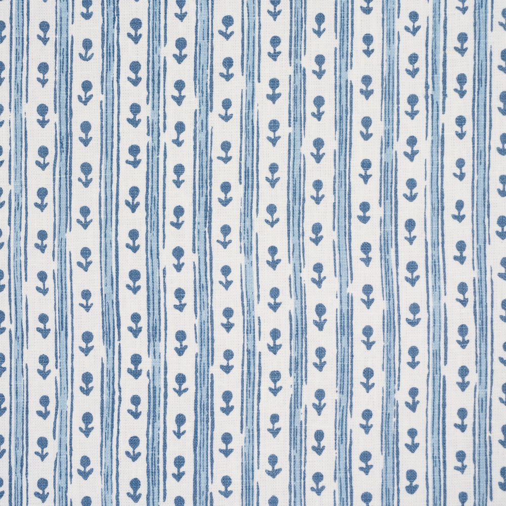 NIDHI STRIPE HAND-PRINT | Sky