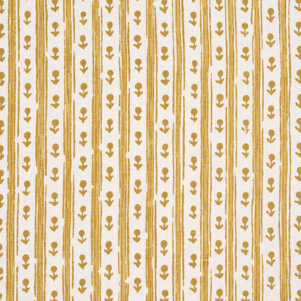 NIDHI STRIPE HAND-PRINT | Yellow