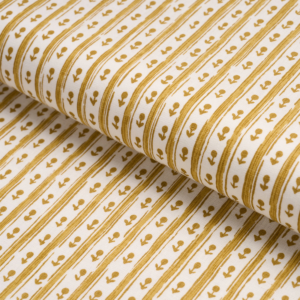 NIDHI STRIPE HAND-PRINT | Yellow