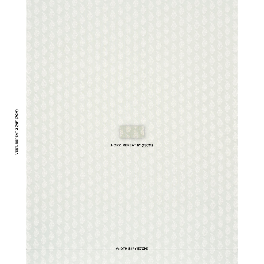 KAIA PAISLEY HAND-PRINT | Celadon
