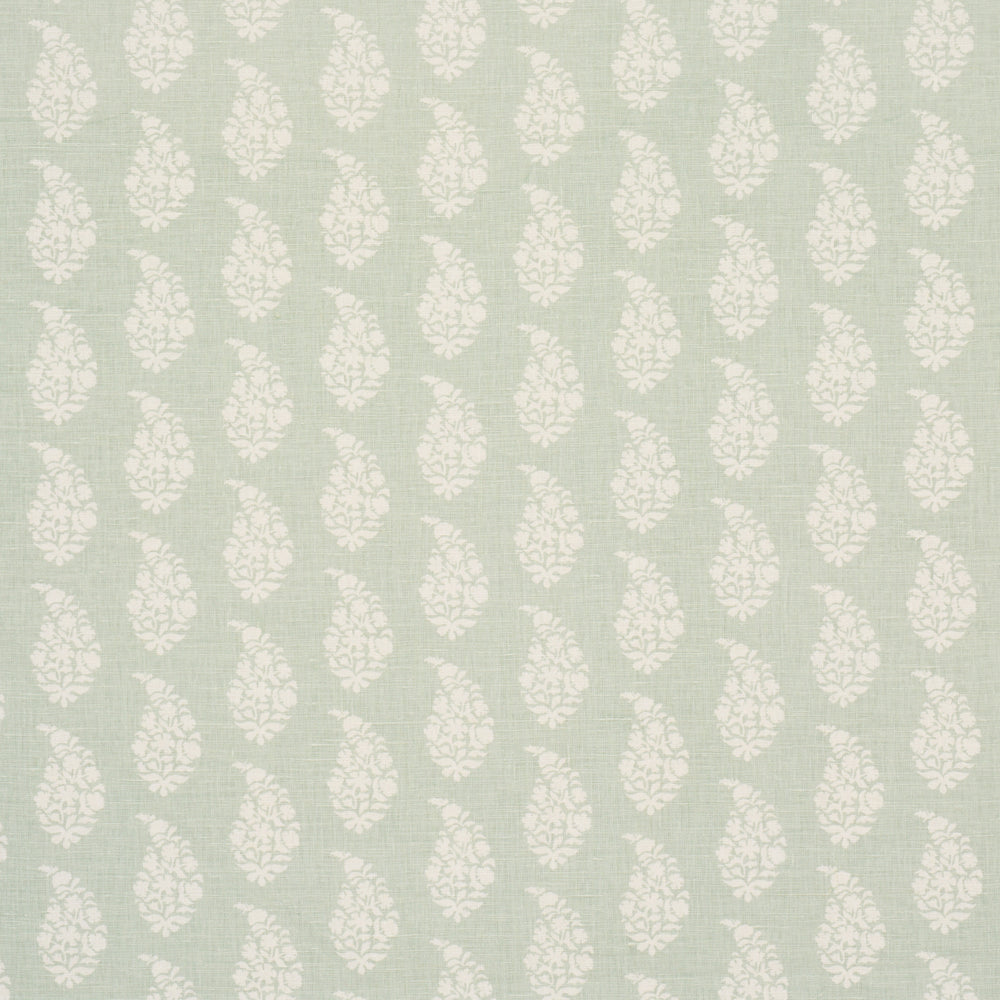 KAIA PAISLEY HAND-PRINT | Celadon