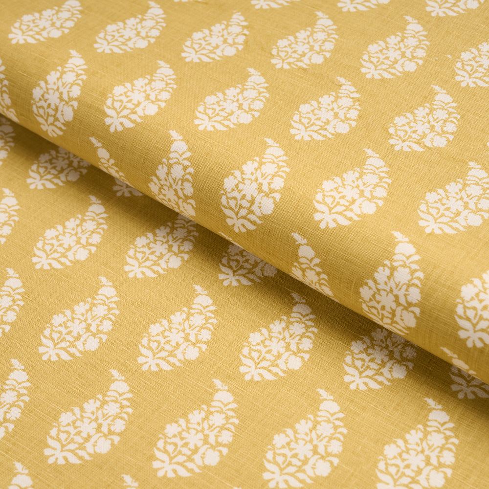 KAIA PAISLEY HAND-PRINT | Yellow