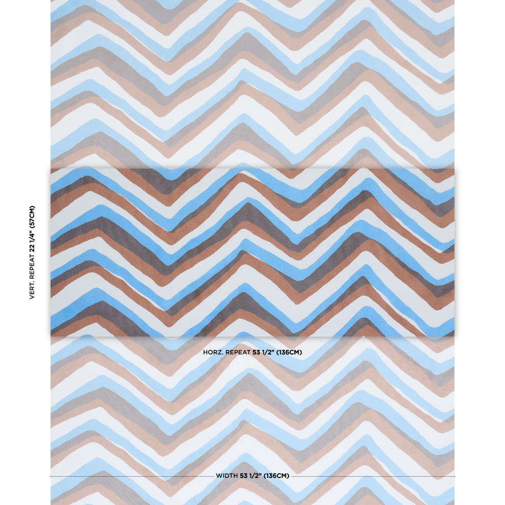 CHEVRON | Brown & Blue