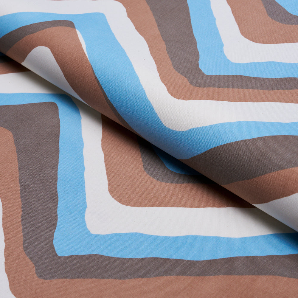 CHEVRON | Brown & Blue