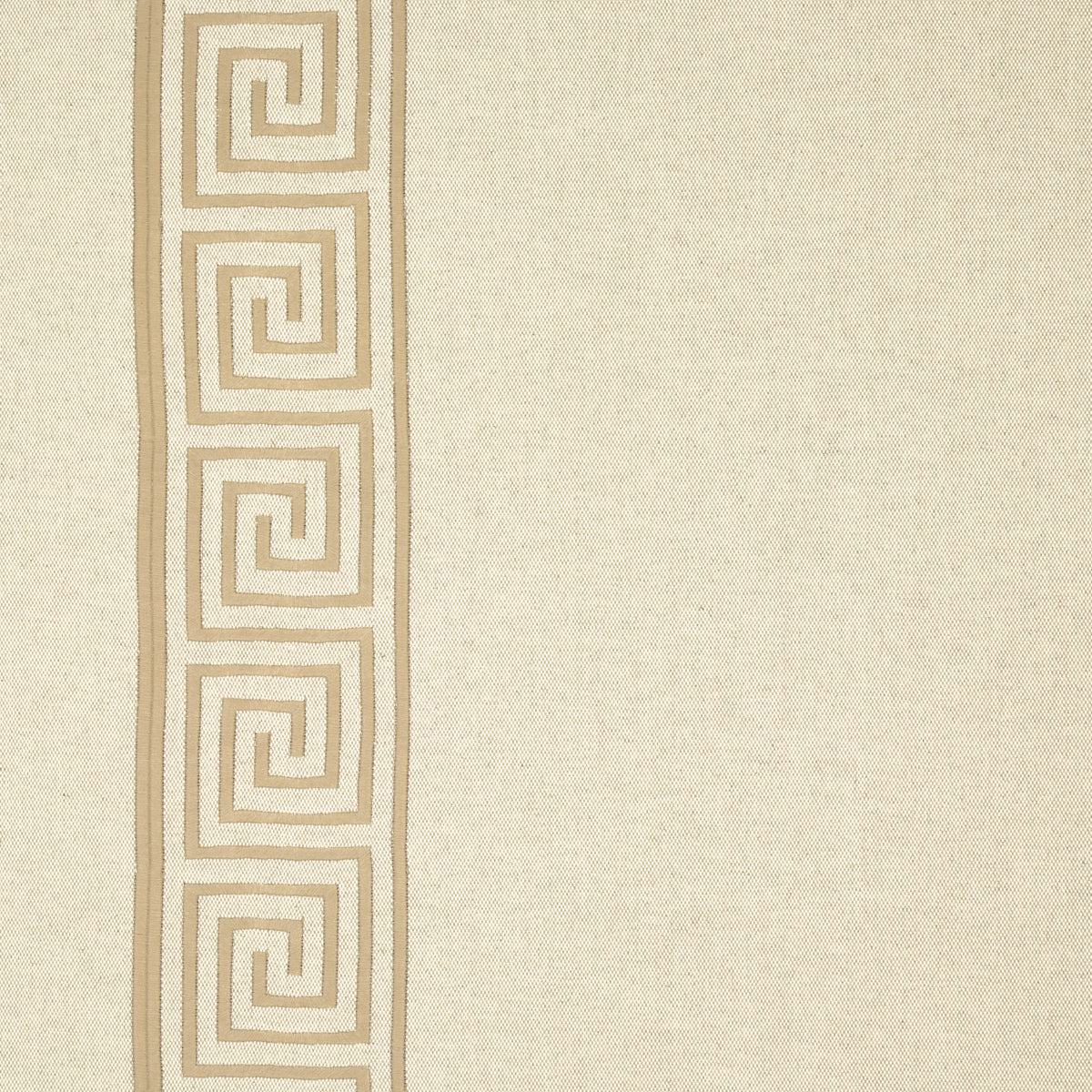 GREEK KEY EMBROIDERY | Pebble And Taupe