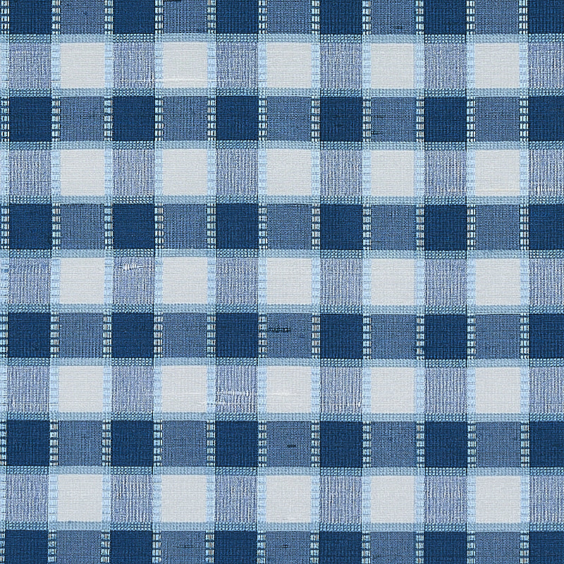 INGRID SILK CHECK | Blue