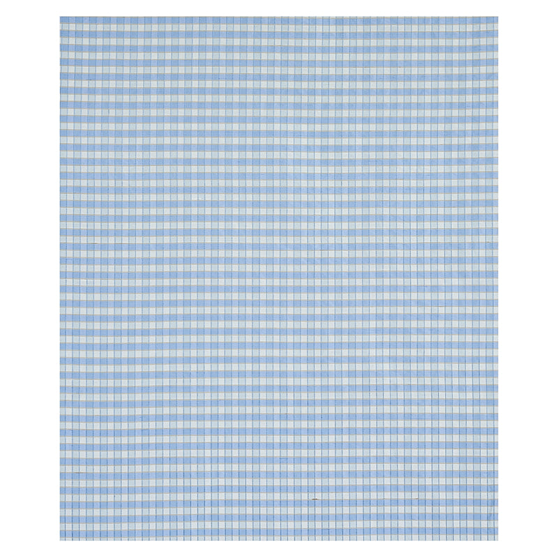 INGRID SILK CHECK | Sky