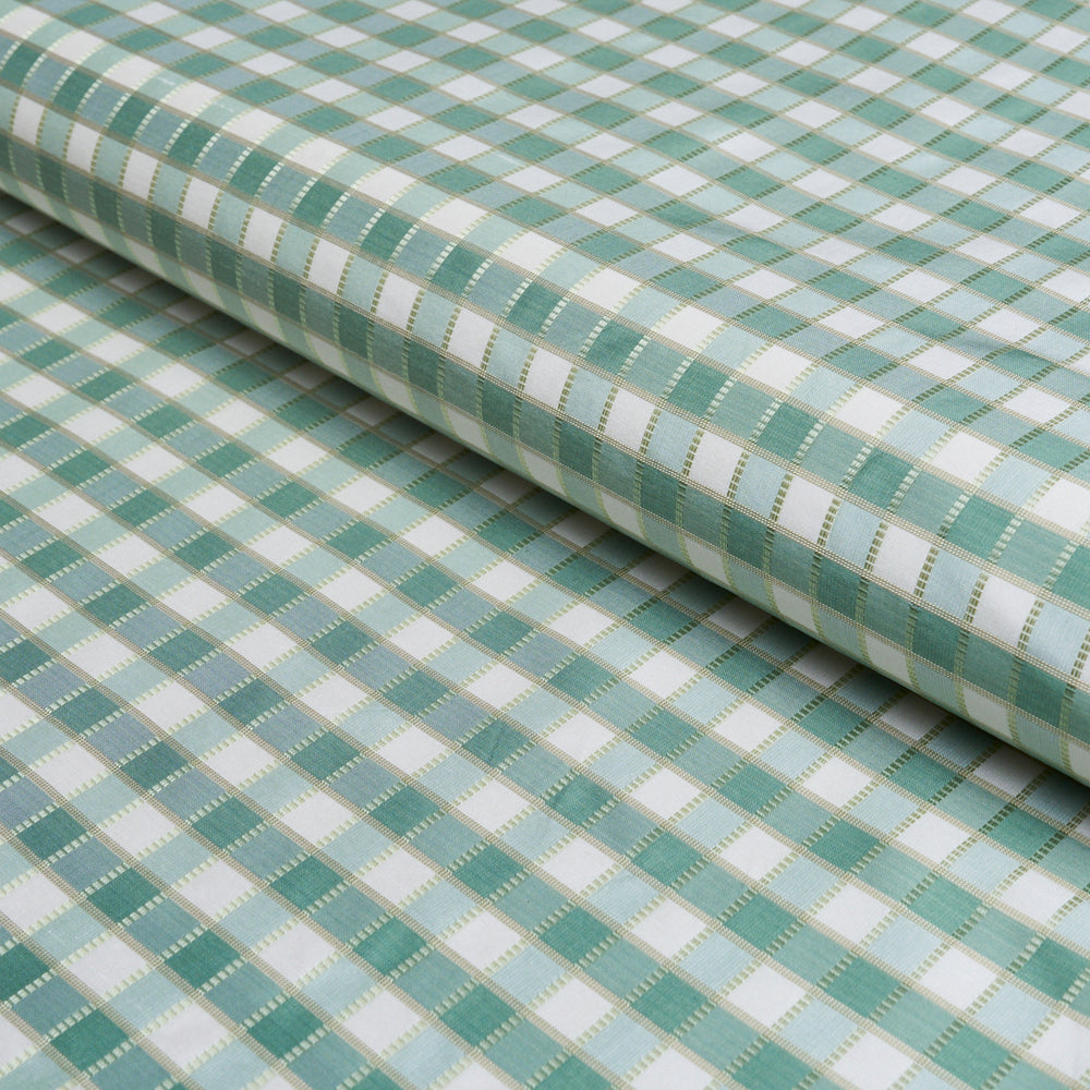 INGRID SILK CHECK | Verdigris