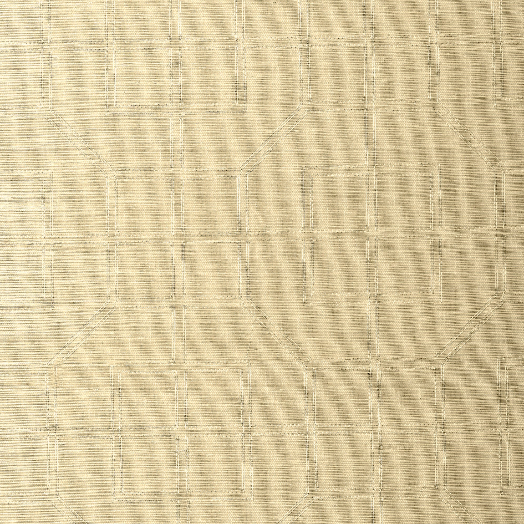 LINYI EMBROIDERED FRET SISAL | CREAM