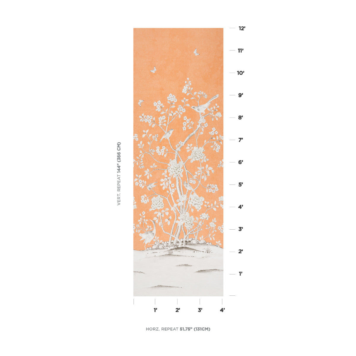 CHINOIS PALAIS PANEL | TANGERINE