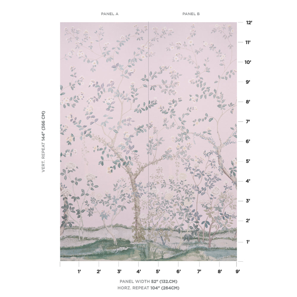 Madame De Pompadour Panel Set | Blush