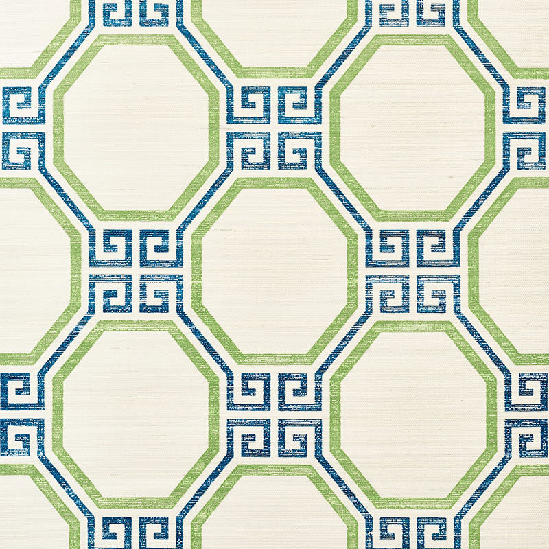 OCTAVIA SISAL | Turquoise & Palm