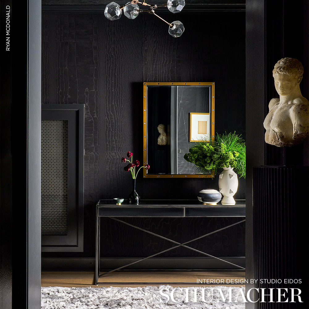 MOIRÉ WALLCOVERING | Noir