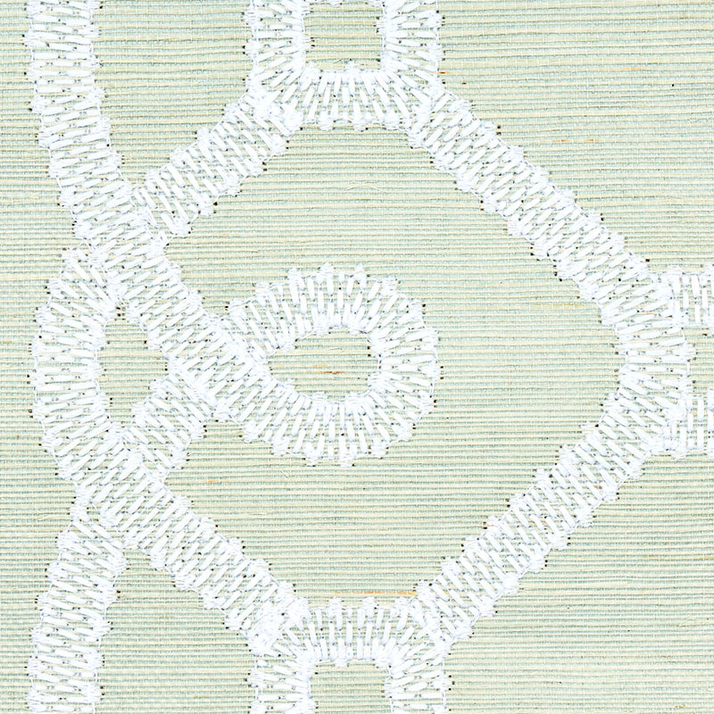 ZIZ EMBROIDERED SISAL | Mineral
