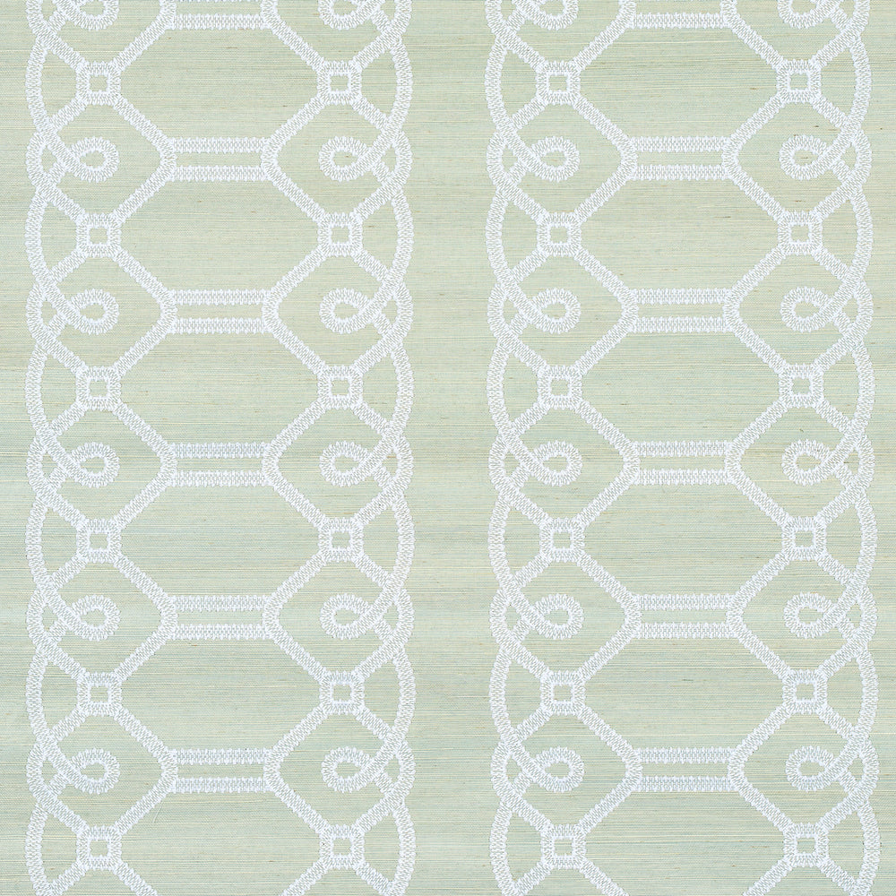 ZIZ EMBROIDERED SISAL | Mineral