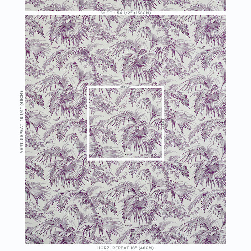 TOILE TROPIQUE | Purple