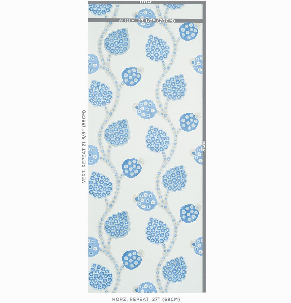 ANNABEL WARP PRINT | Blue