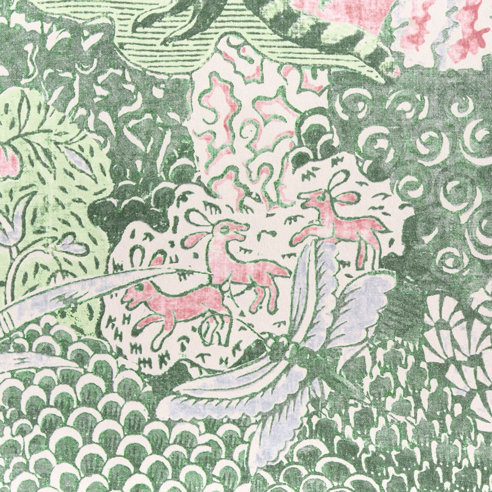 Amaltas Panel Set | Green & Pink