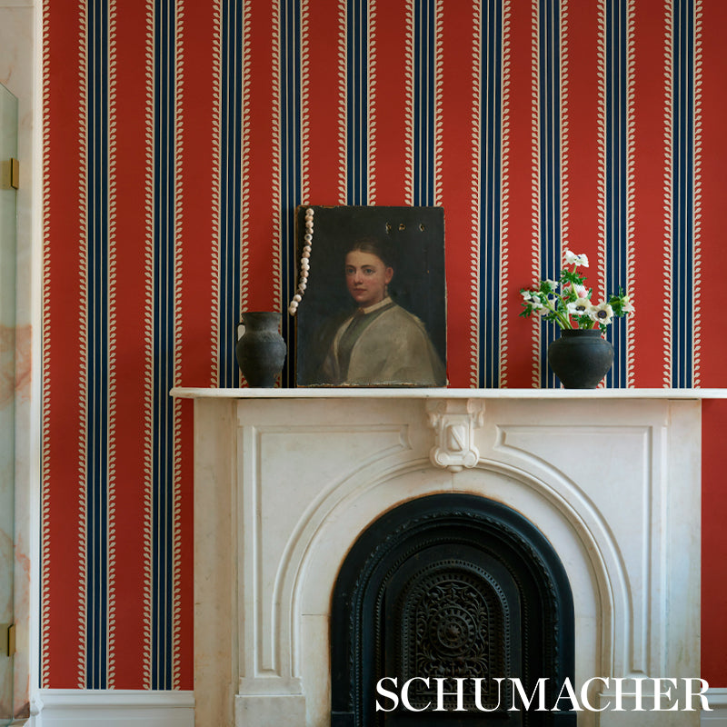 ETRUSCAN STRIPE | Red & Blue