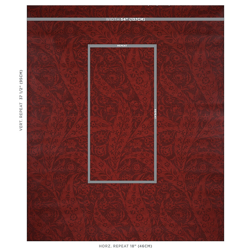 SAZ PAISLEY | Burgundy