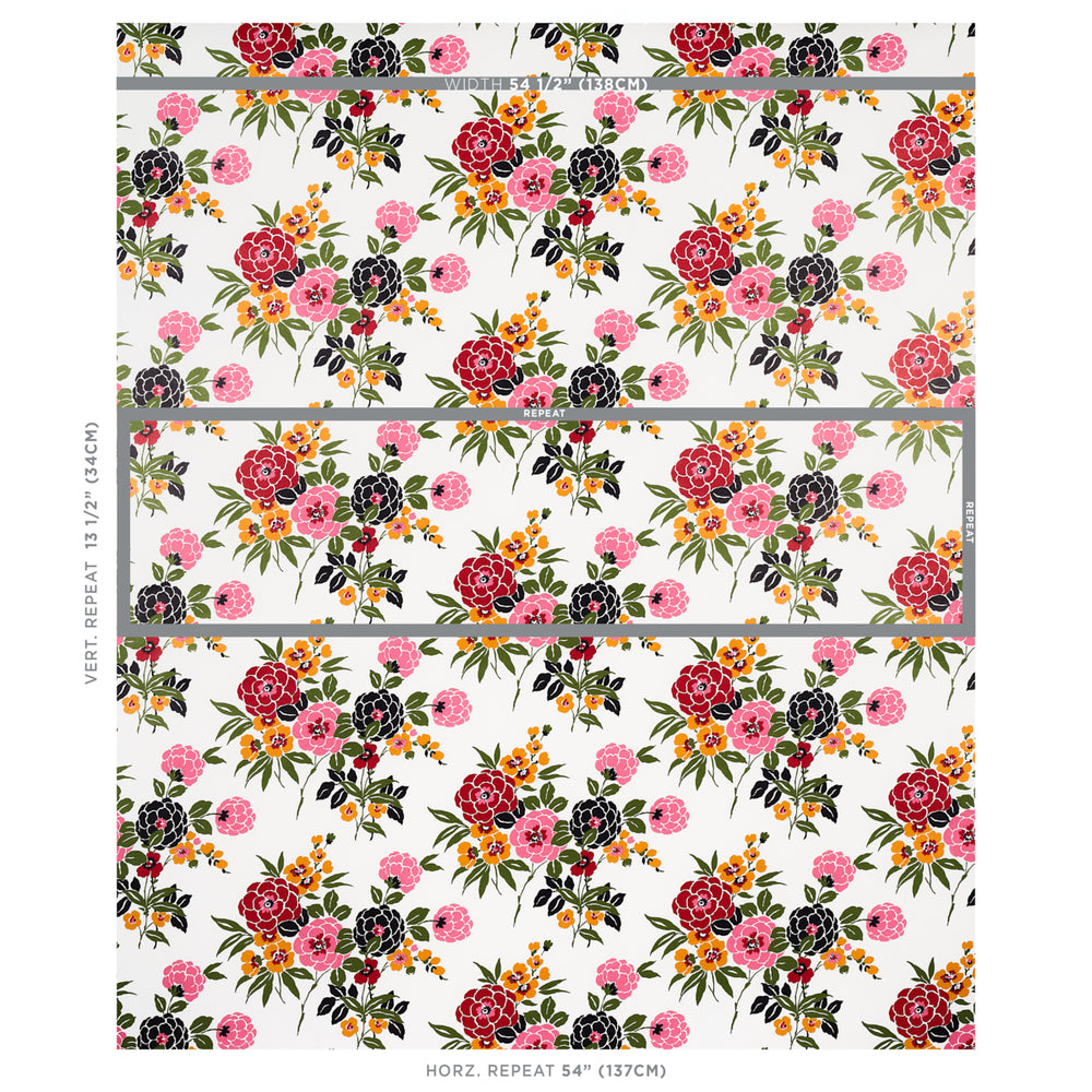 VALENTINA FLORAL | Multi On White