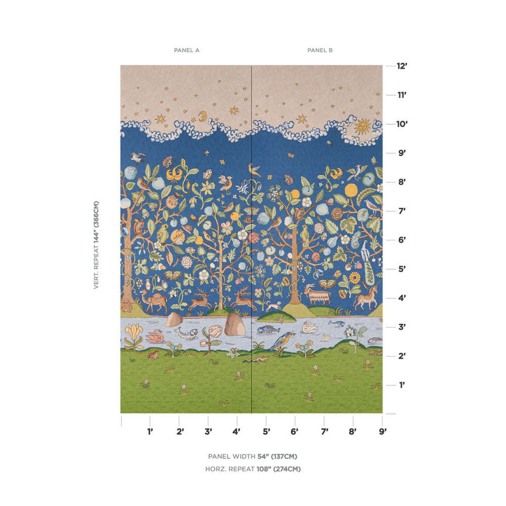 CHAUCER'S FOREST PANEL SET | Slate