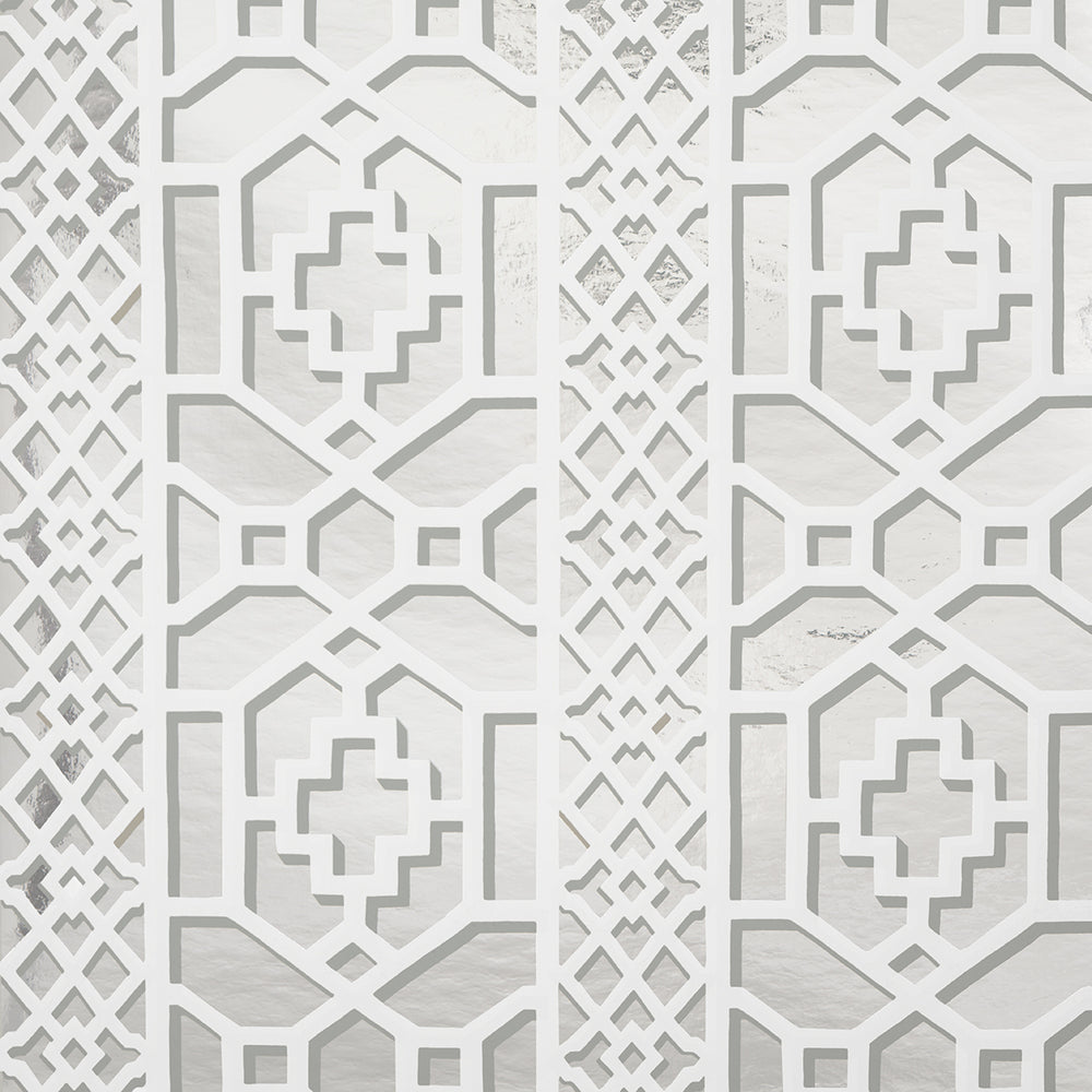 ZANZIBAR TRELLIS MYLAR | Silver Mylar