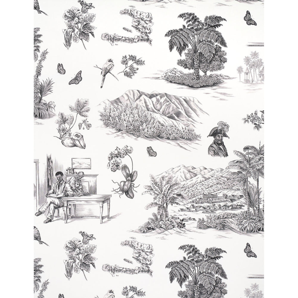 TOUSSAINT TOILE | Black On Ivory