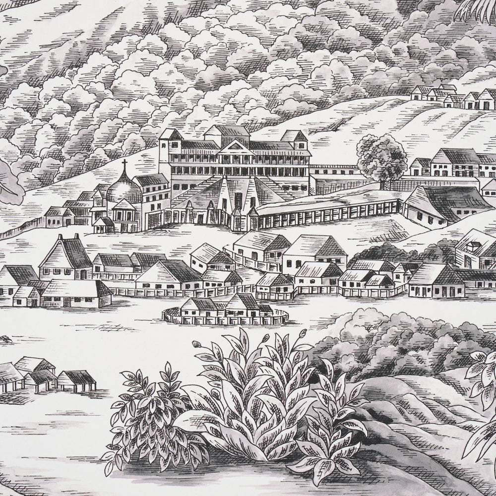 TOUSSAINT TOILE | Black On Ivory