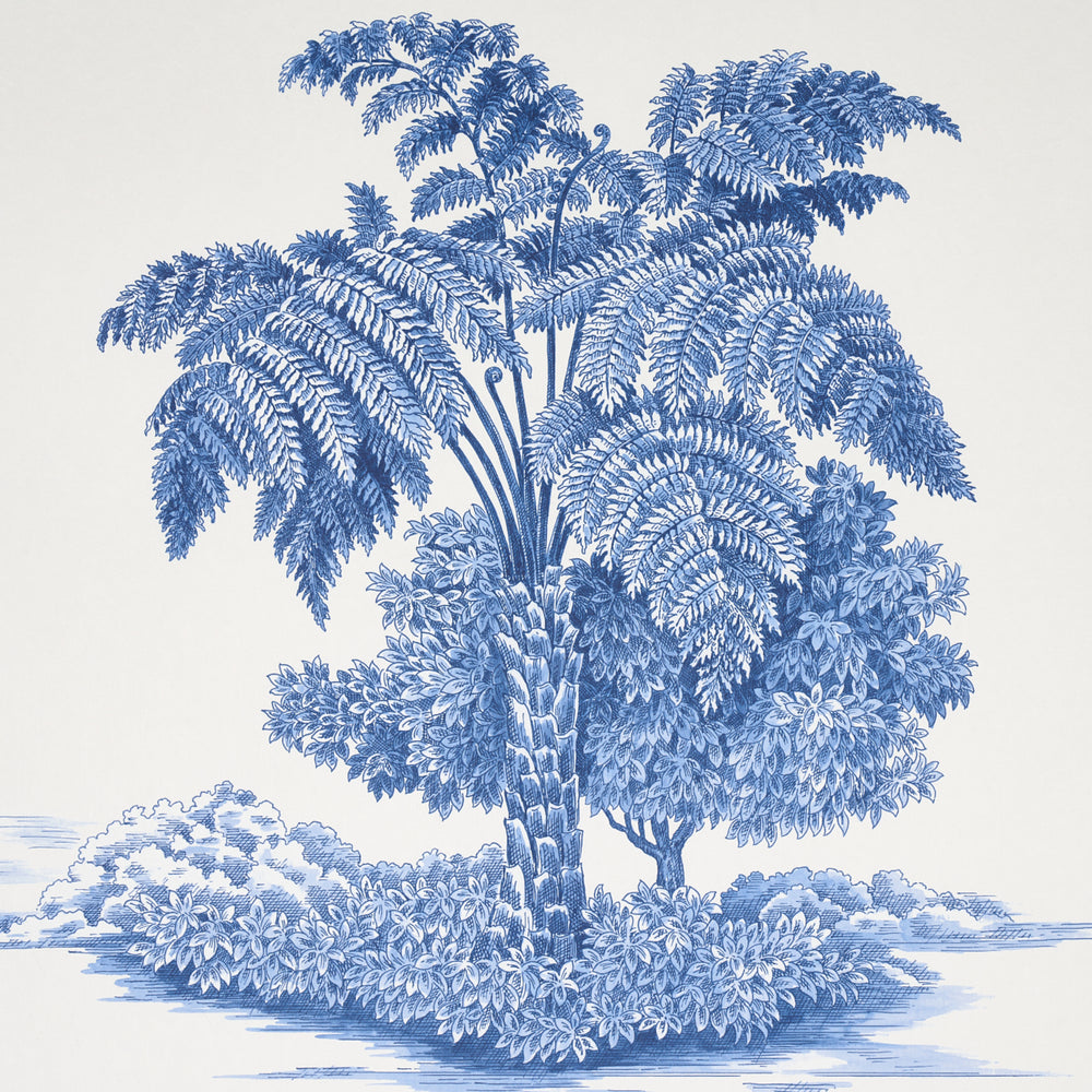 TOUSSAINT TOILE | Blue On Ivory