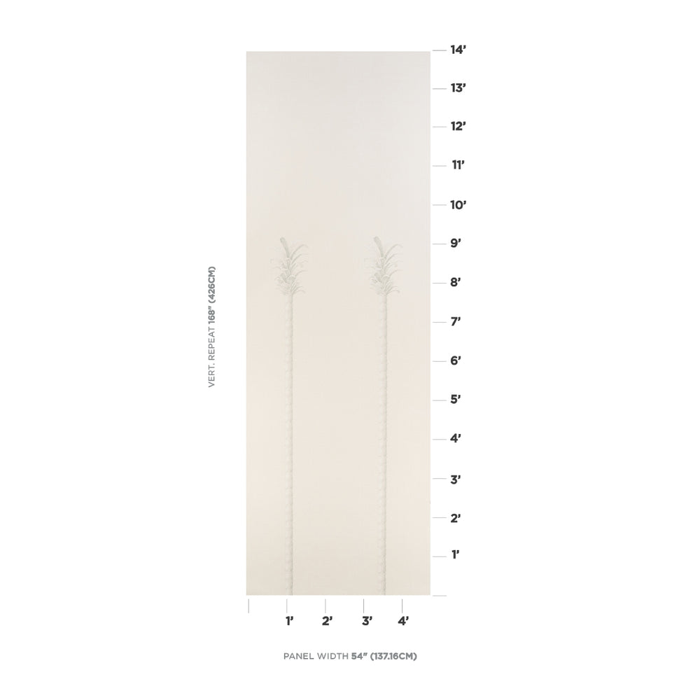 VILLA PALM PANEL | White/Ivory