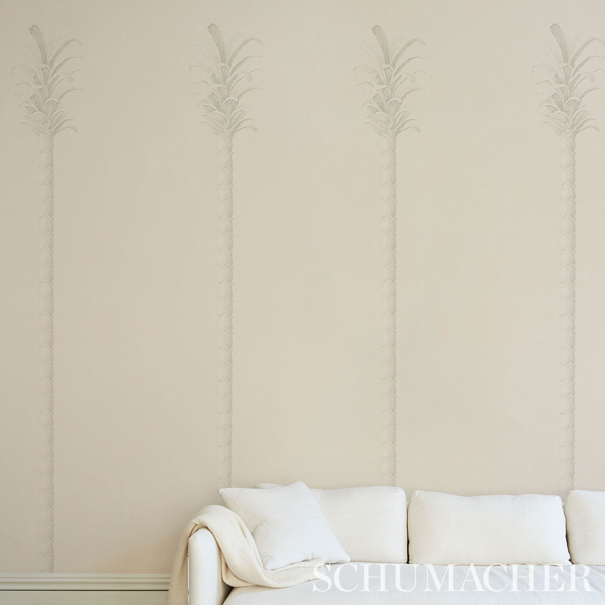 VILLA PALM PANEL | WHITE/IVORY