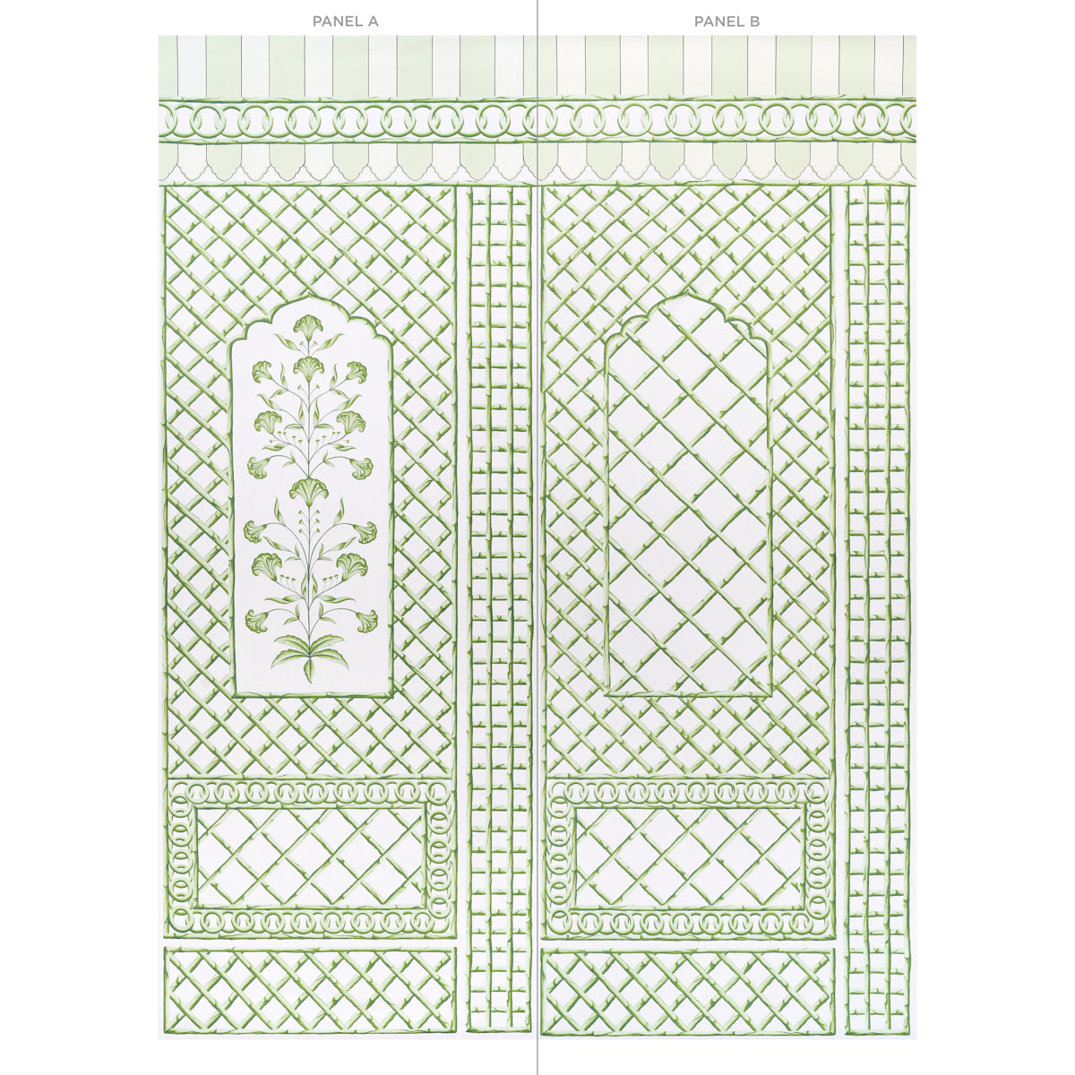 BAMBOO TRELLIS PANEL A | Green