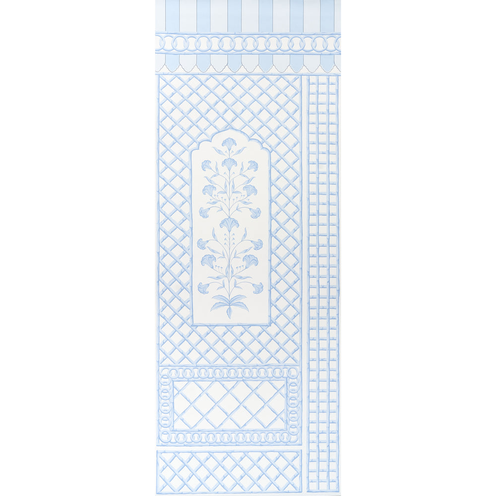 BAMBOO TRELLIS PANEL A | Blue
