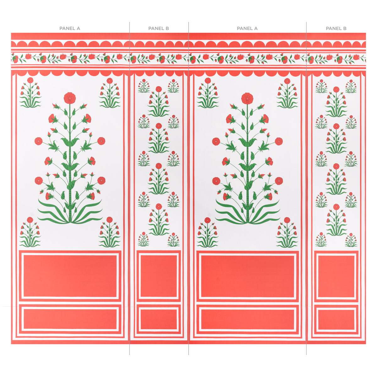 ROYAL POPPY PANEL A | RED