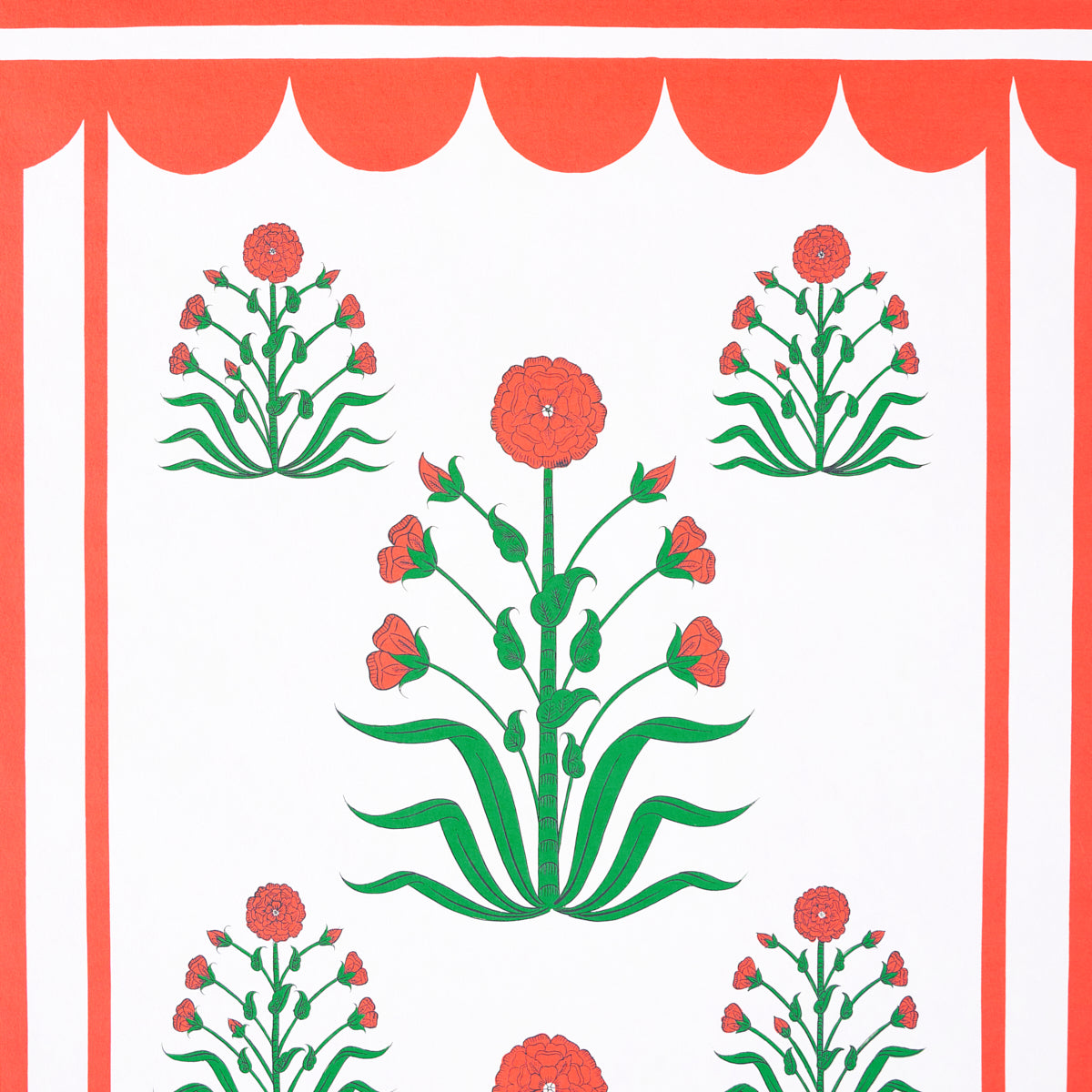 ROYAL POPPY PANEL A | Red