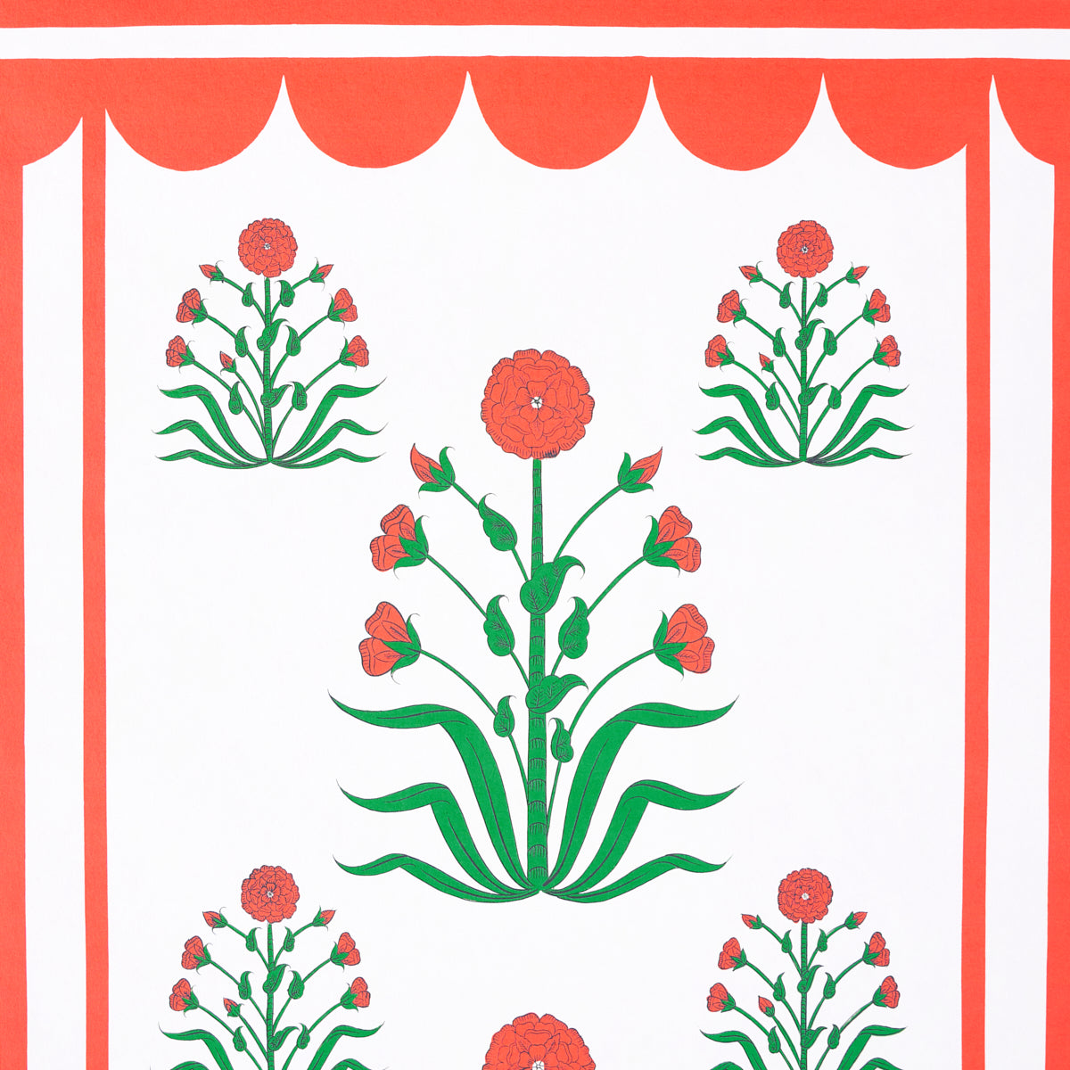 ROYAL POPPY PANEL A | RED
