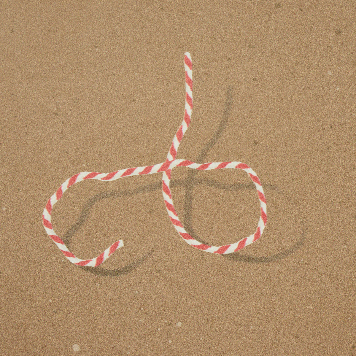 BUTCHER STRING | Red And White On Brown