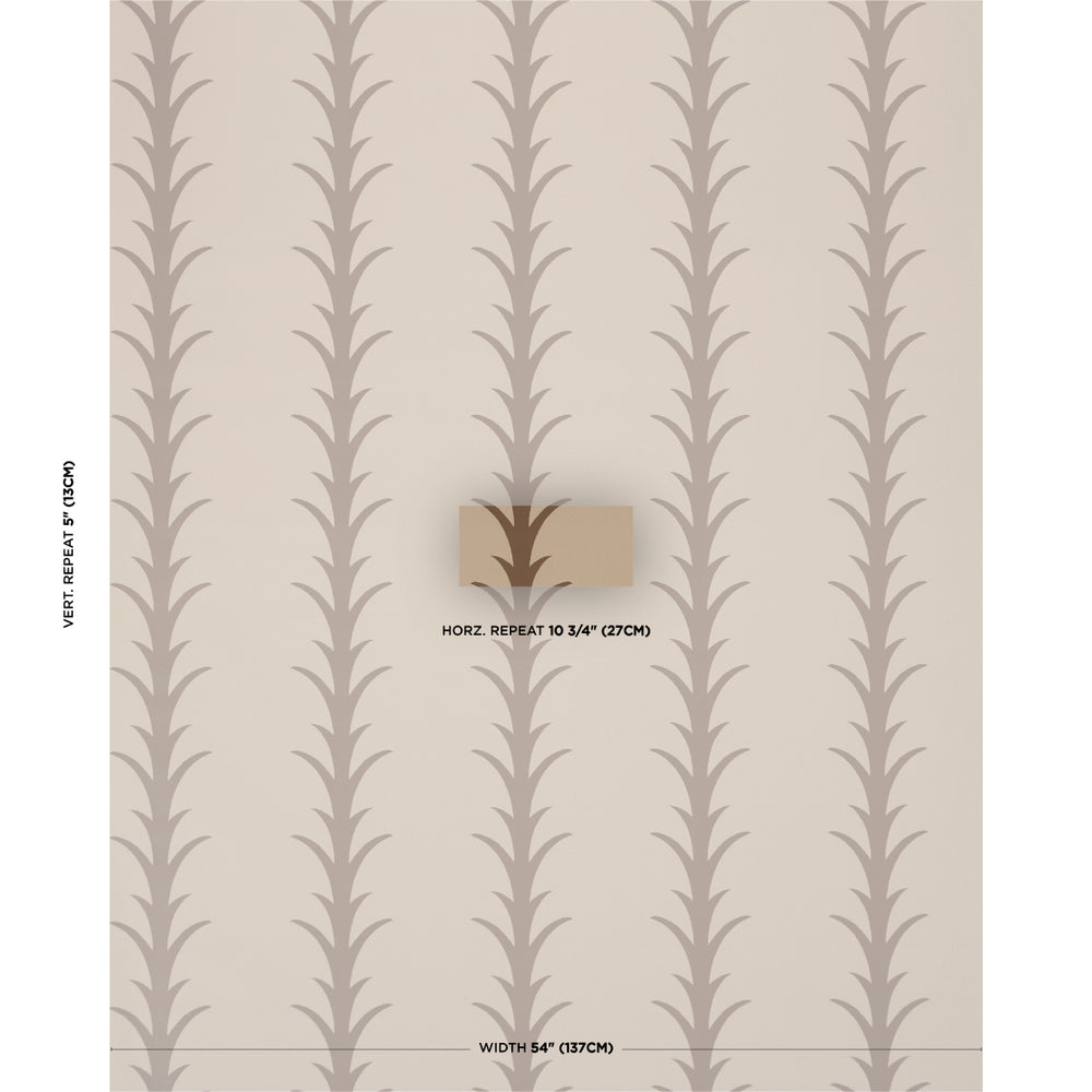 ACANTHUS STRIPE | Brown On Beige