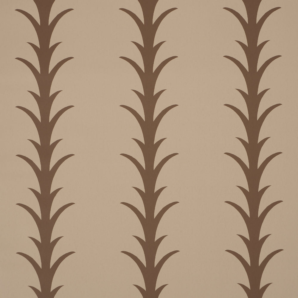 ACANTHUS STRIPE | Brown On Beige