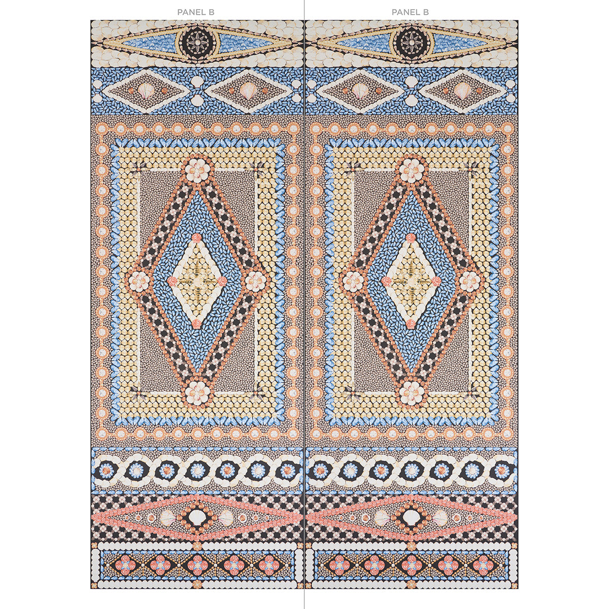 SHELL GROTTO PANEL B | Onyx Multi