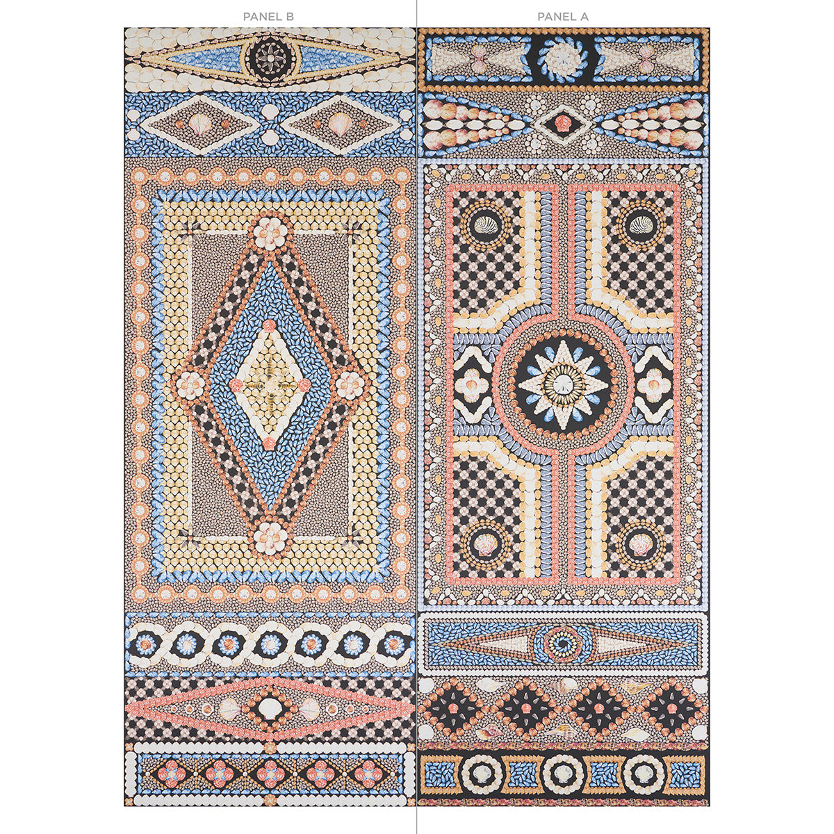 SHELL GROTTO PANEL B | Onyx Multi