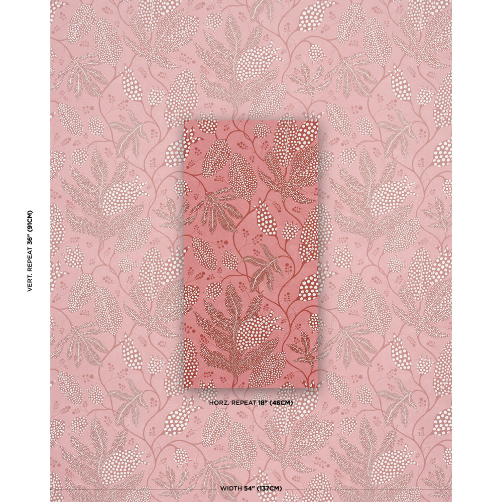 Polka Dot Jungle | Raspberry