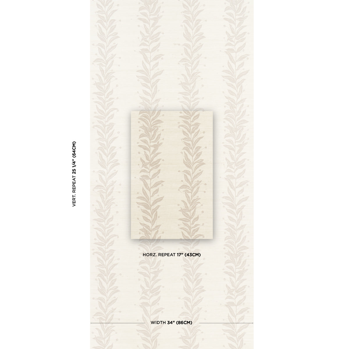 TENDRIL STRIPE SISAL | Natural