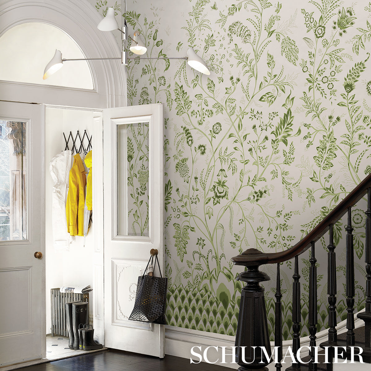 CHINOISERIE GRANDE PANEL SET | Leaf Green