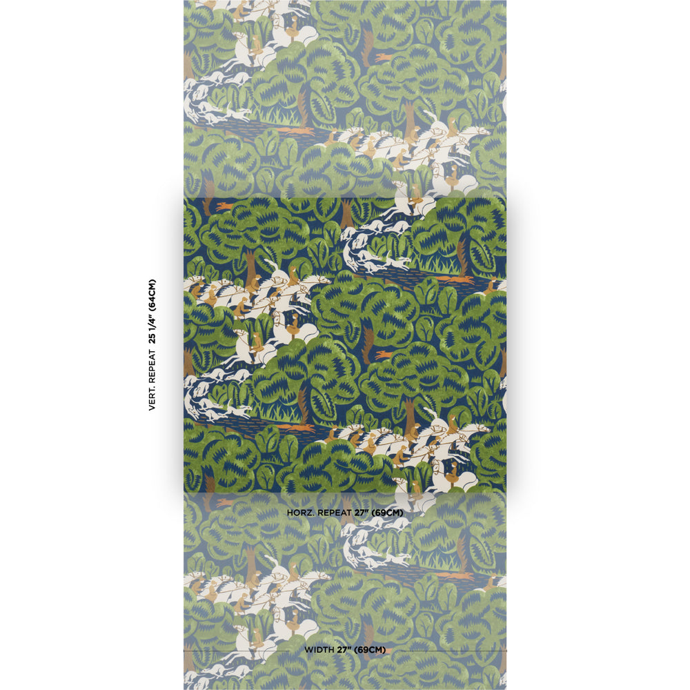 Margaret Schloeman's Fox Chase | Navy & Green